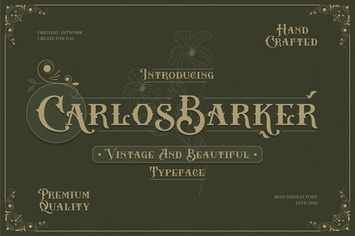Carlos Barker - Vintage Victorian Font