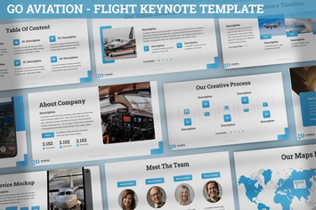 Go Aviation - Flight Keynote Template