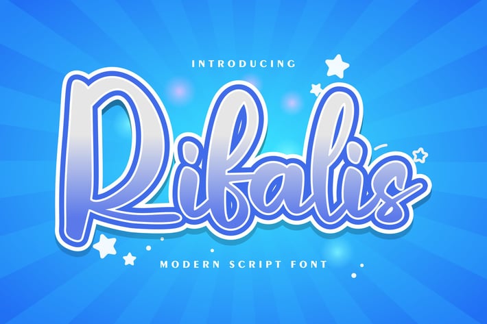 Rifalis | Modern Script Font