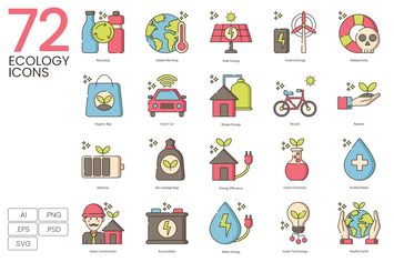 72 Ecology Icons