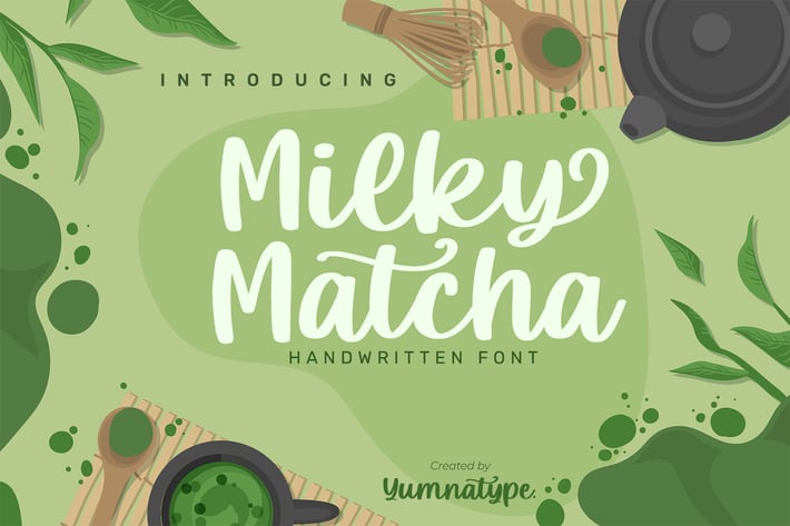 Milky Matcha-Beautiful Handwritten Font