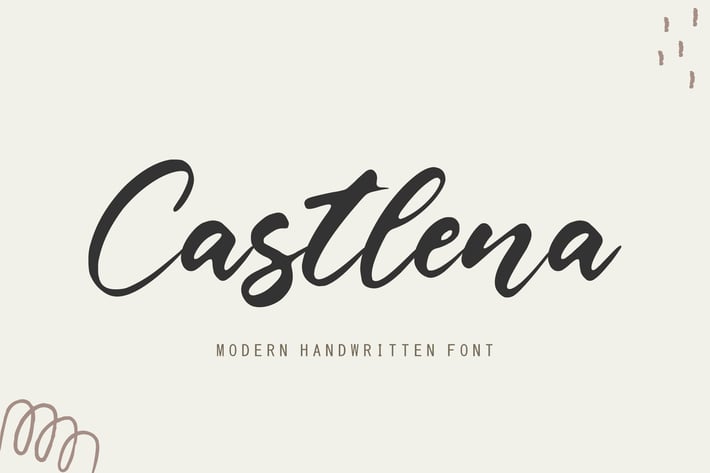 Castlena - Modern Handwritten Logo Font 