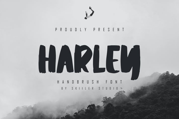Harley - Handbrush Font