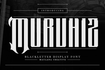 Murvhiz Blackletter Display Font