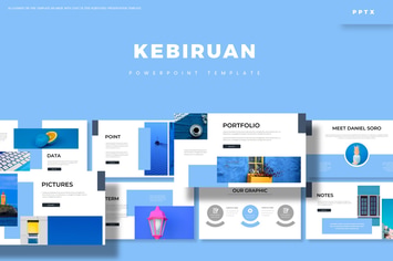 Kebiruan - Powerpoint Template