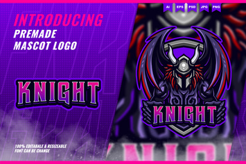Devil Knights Hell - Mascot Esport Logo Template