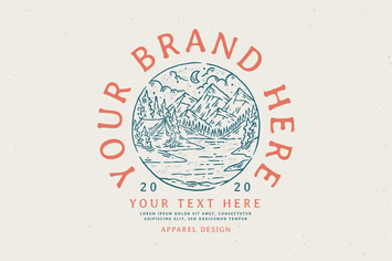 vintage badge design outdoor nature