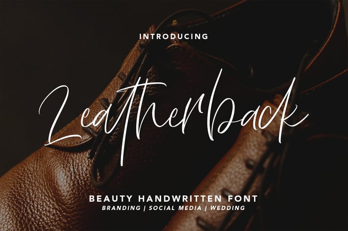 Leatherback - Beauty Handwritten Font