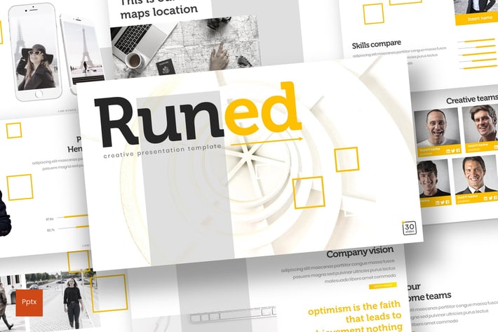 Runed - Powerpoint Template