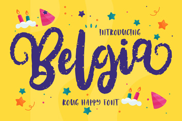 Belgia | Decorative Happy Font