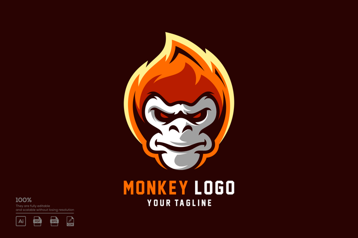 Fire Monkey logo design