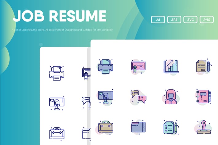Job Resume Icon Pack