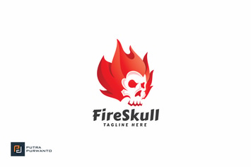 Fire Skull - Logo Template