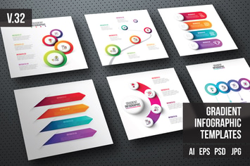 Infographics template set v.32