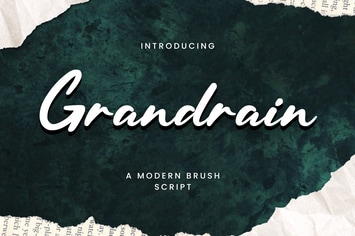 Grandrain - A Modern Brush Script