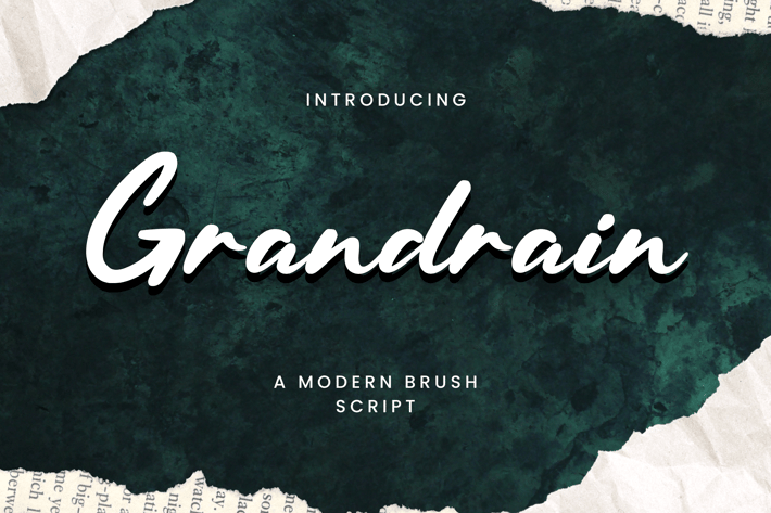 Grandrain - A Modern Brush Script