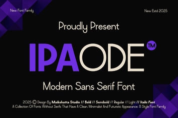 Ipaode - Modern Sans Serif Font