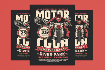 Motorcycle Club Event Flyer