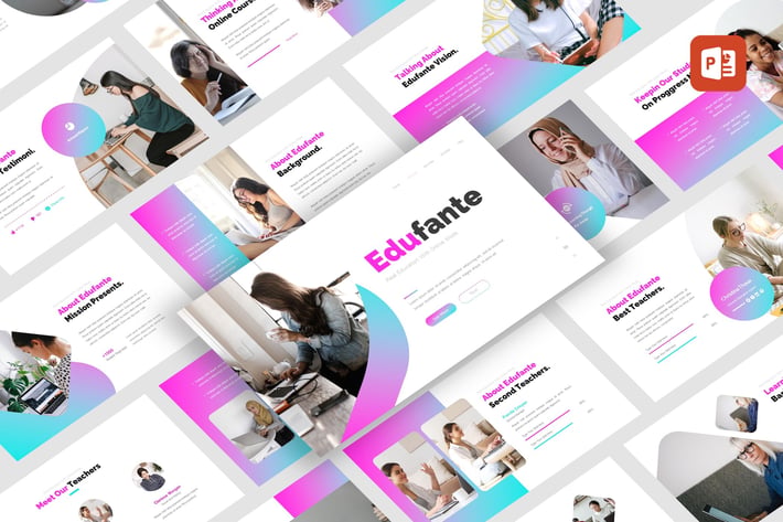 Edufante - Online Course PowerPoint Template