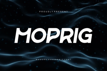 Moprig - Modern Sansserif Font