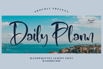 Daily Plann Handwritten Font