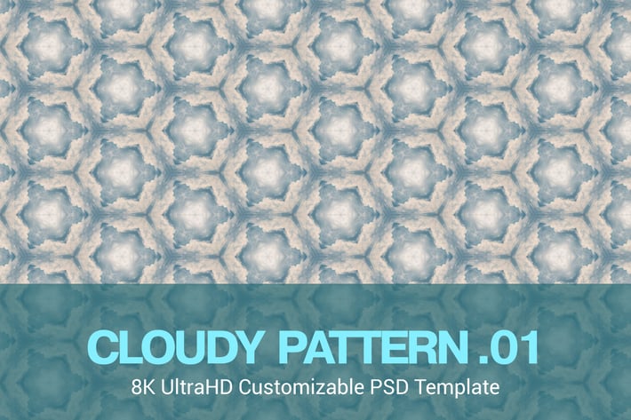 8K UltraHD Seamless Cloudy Pattern Background