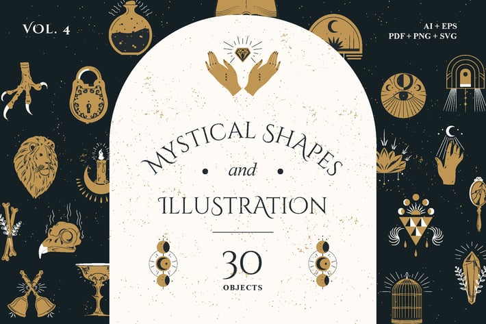 Mystical Shapes & Illustration