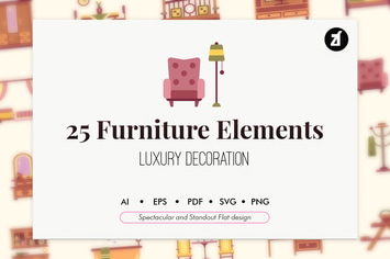 25 Furniture flat elements