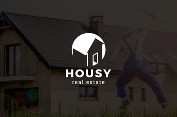 Housy : Negative Space Property Logo
