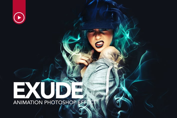 Gif Animated Exude Photoshop Action