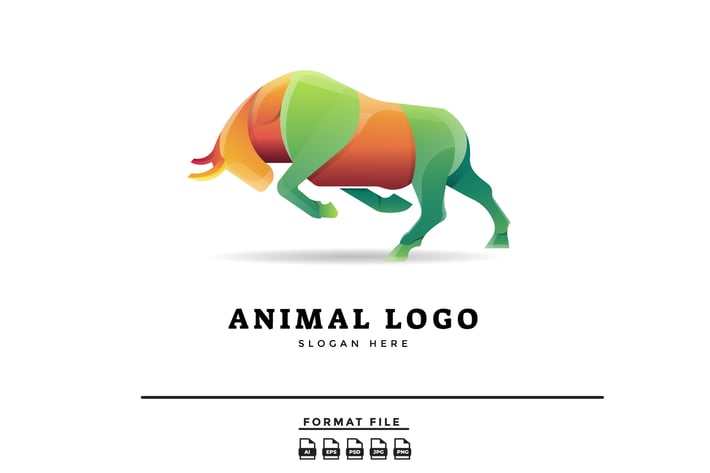 Bull Gradient Logo