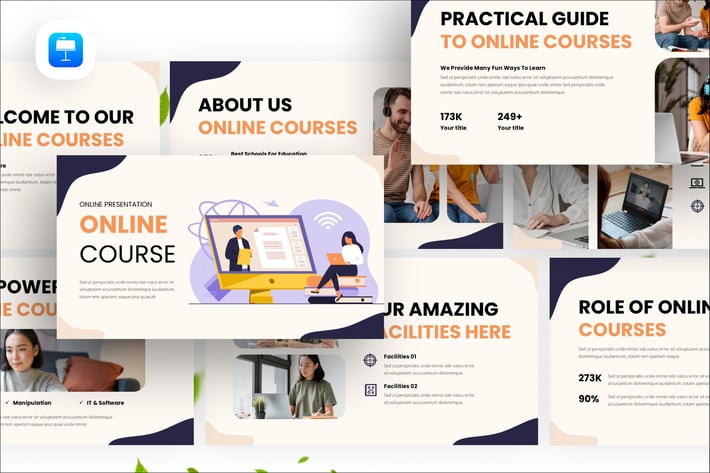 Online Course Keynote Presentation Template