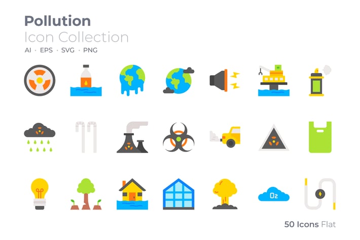 Pollution Color Icon