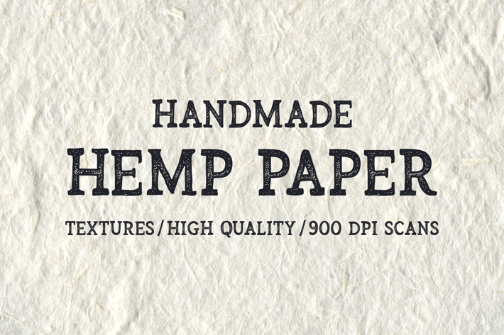 Handmade Hemp Paper Textures