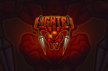 Fighter - Mascot & Esport Logo