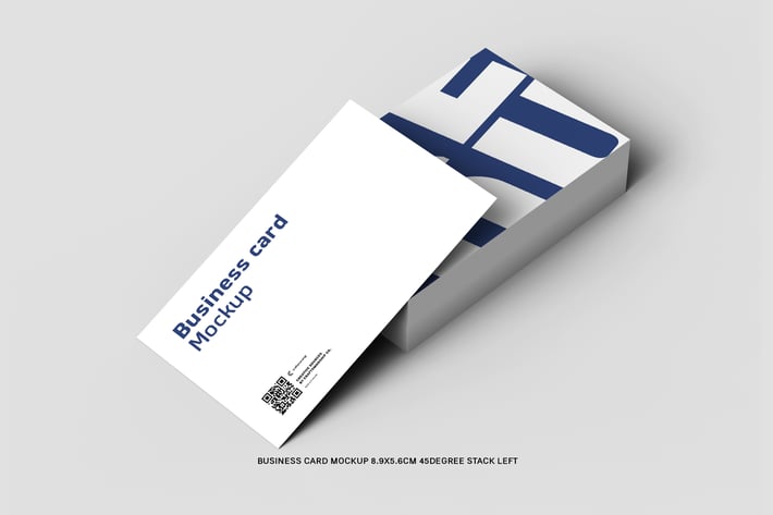 45 Degree Stack Left Business Card 8.9x5.6cm