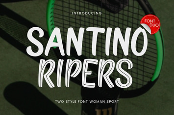 Santino Ripers - Feminine Sport Font