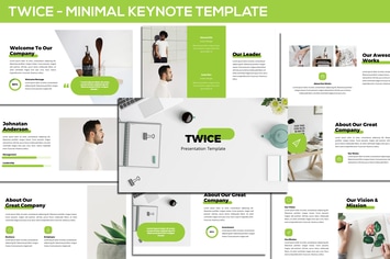 Twice - Minimal & Simple Keynote Template