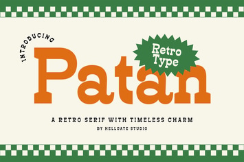 Patan Retro Serif Font
