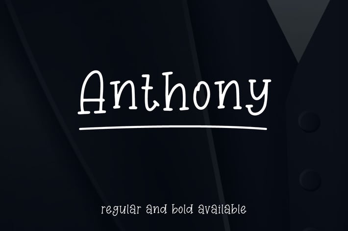 Anthony - Clean Minimalist Display Font