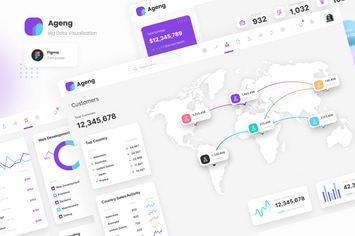 Ageng - Modern Big Data Visualization Template