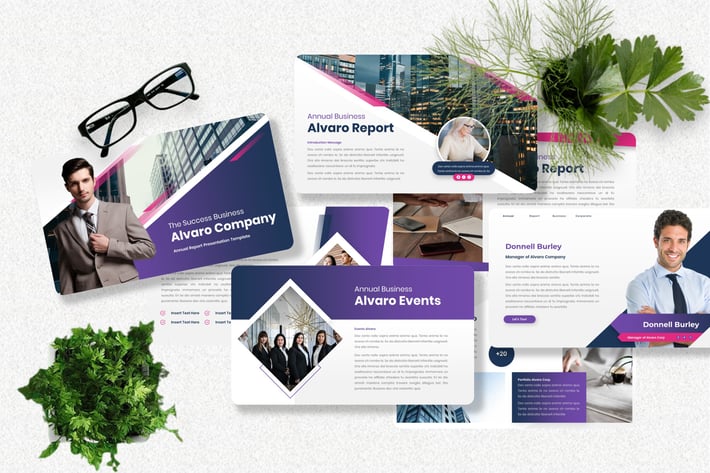 Alvaro - Annual Report Powerpoint Template