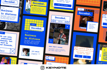 90s Instagram Template Keynote