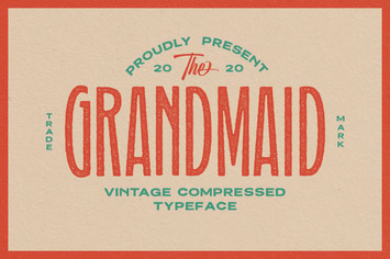 Grandmaid Condensed Typeface