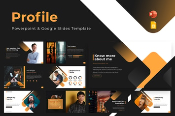Profile Powerpoint & Google Slides Template