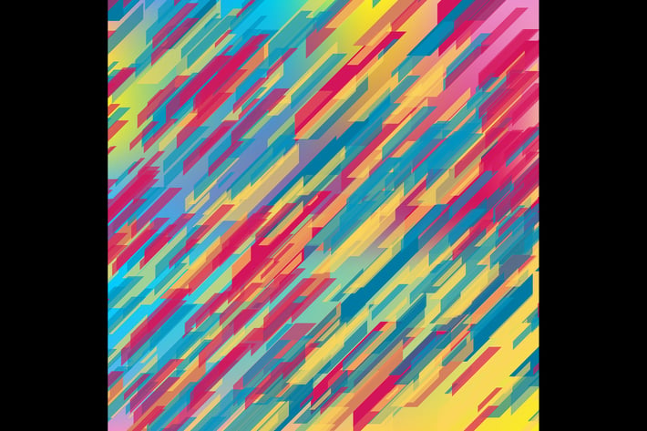 Colorful geometric tech abstract background