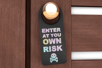 Chalkboard Door Hanger Mock-Ups