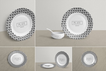Ceramic Plate Mockups