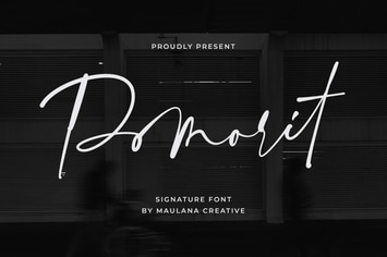 Pomorit Signature Font