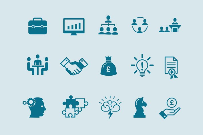 15 Business & Brainstorming Icons